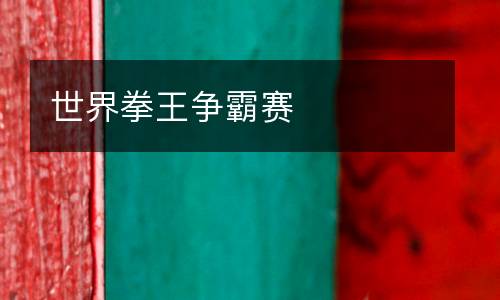 世界拳王争霸赛